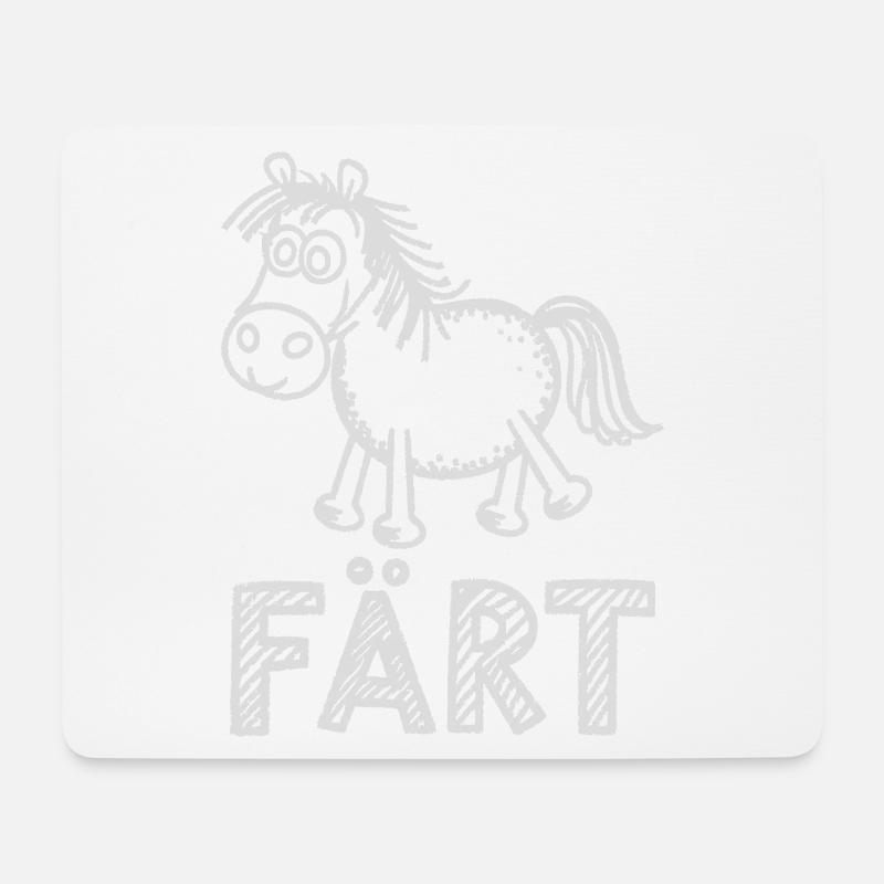 Pferd Reiten Reiterin Pferdebesitzer FÄRT - Mousepad (Querformat) - Weiß