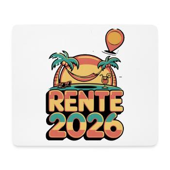 Rente Pensionist Pensionierung 2026 Mann & Frau - Mousepad (Querformat) - Weiß - Vorne