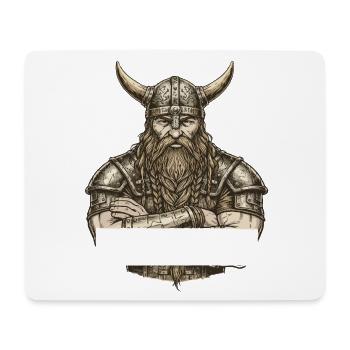 Wikinger Viking Legende Seemann Odin Rabe Kämpfer - Mousepad (Querformat) - Weiß - Vorne