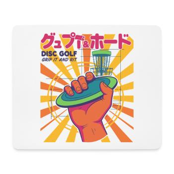 Disc Golf Grip It And Rip It Flying Disc Fun - Mouse Pad (horizontal) - white - Front