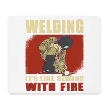 Welder Saying Gifts for Metalworkers - Mouse Pad (horizontal) - white - Front