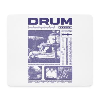 Rock Drummer Drum Player Streetwear - Mouse Pad (horizontal) - white - Front