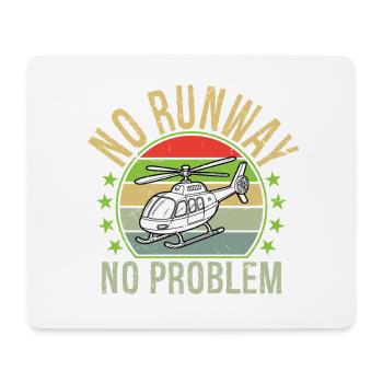 No Runway, No Problem - Mouse Pad (horizontal) - white - Front