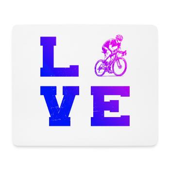 Motif vélo de route pour les vrais passionnés - Tapis de souris (format paysage) - blanc - Devant