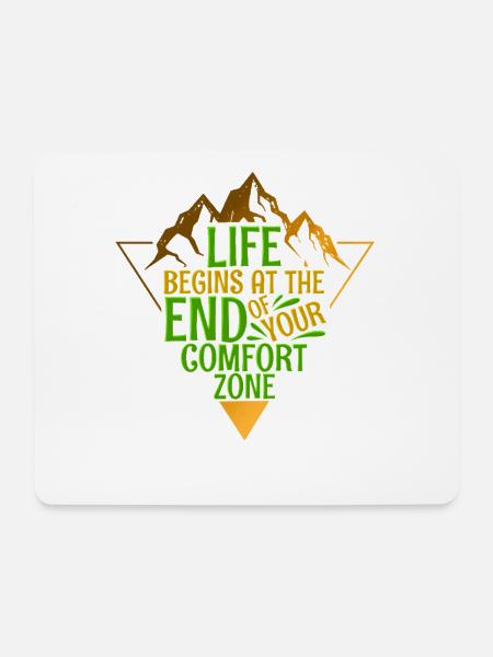 Bergsteigen Wandern - Mousepad (Querformat) - Weiß