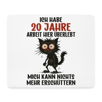 20th Company Anniversary Service Anniversary Work - Mouse Pad (horizontal) - white - Front