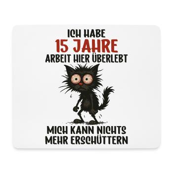 15 Year Company Anniversary Service Anniversary Work - Mouse Pad (horizontal) - white - Front