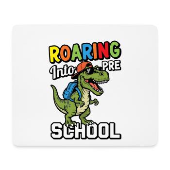 Roaring into Preschool Dinosaur Back to School - Mouse Pad (horizontal) - white - Front