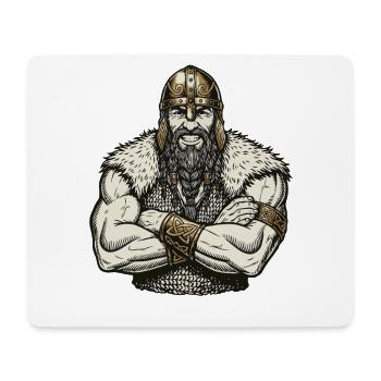 Wikinger Viking Legende Seemann Odin Rabe Kämpfer - Mousepad (Querformat) - Weiß - Vorne