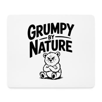 Grognon de nature - Tapis de souris (format paysage) - blanc - Devant