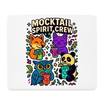 mocktail spirit crew, süße tiere - Mousepad (Querformat) - Weiß - Vorne
