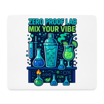 zero proof lab, mocktail chemie - Mousepad (Querformat) - Weiß - Vorne