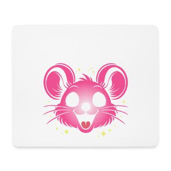 Carnival Mouse | Big Face Costume Disguise - Mouse Pad (horizontal) - white - Front