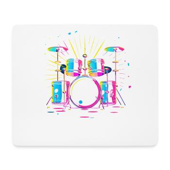 percussion - Tapis de souris (format paysage) - blanc - Devant