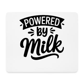 Powered by Milk - Mouse Pad (horizontal) - white - Front