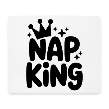 Nap King: royal rest - Mouse Pad (horizontal) - white - Front