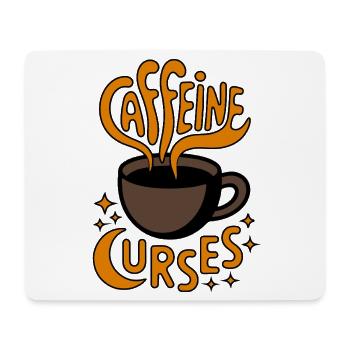 Caffeine Curves Kaffee-Logo - Mousepad (Querformat) - Weiß - Vorne