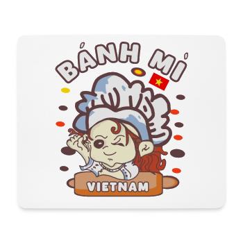 Banh mi Vietnam Kawaii - Tapis de souris (format paysage) - blanc - Devant
