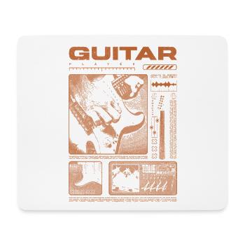 Guitariste Guitariste Rock Musicien streetwear - Tapis de souris (format paysage) - blanc - Devant