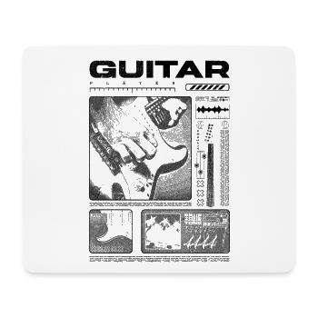 Guitariste Guitariste Rock Musicien streetwear - Tapis de souris (format paysage) - blanc - Devant