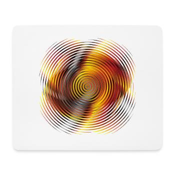 Circular Swirl Color Spiral - Mouse Pad (horizontal) - white - Front