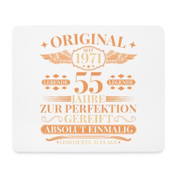 55. Geburtstag Lebende Legende seit 1971 - Mousepad (Querformat) - Weiß - Vorne