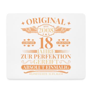 18th Birthday Living Legend since 2008 - Mouse Pad (horizontal) - white - Front