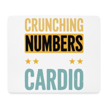 Calcul - Cardio Humour Financier - Tapis de souris (format paysage) - blanc - Devant