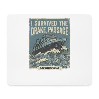 J’ai franchi le passage en Antarctique - Tapis de souris (format paysage) - blanc - Devant