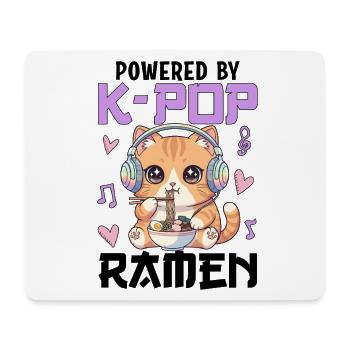 Powered By K-Pop Ramen - Mousepad (Querformat) - Weiß - Vorne
