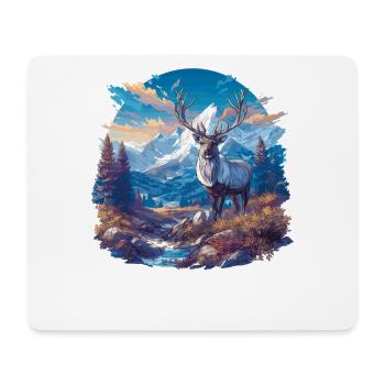 Renne Renne - Tapis de souris (format paysage) - blanc - Devant