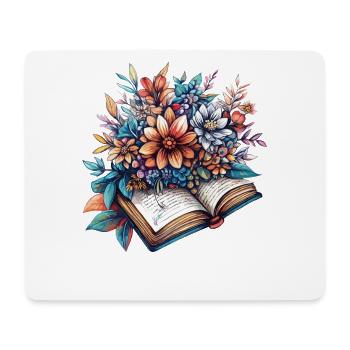 Blütenlese aus dem Buch - Mousepad (Querformat) - Weiß - Vorne