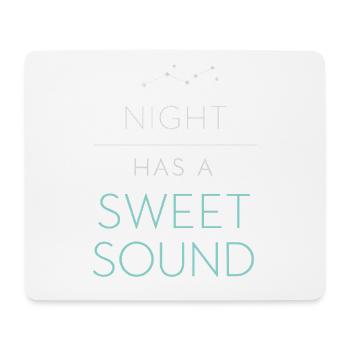 Navigation de nuit avec - Tapis de souris (format paysage) - blanc - Devant