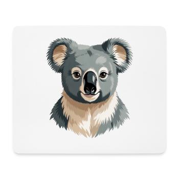 Gentle Koala Portrait - Mouse Pad (horizontal) - white - Front