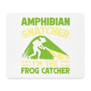 Grenouille attrapeuse, grenouille amphybienne - Tapis de souris (format paysage) - blanc - Devant