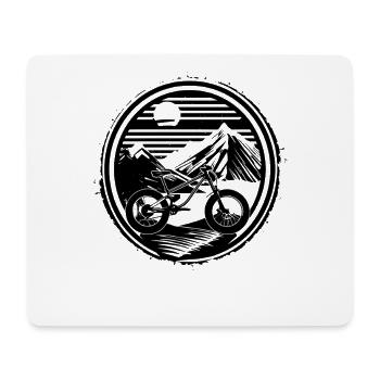 Mountain biking - Mouse Pad (horizontal) - white - Front