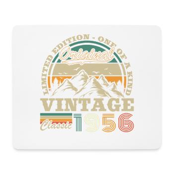 1956 Vintage Retro Birthday Gift - Mouse Pad (horizontal) - white - Front