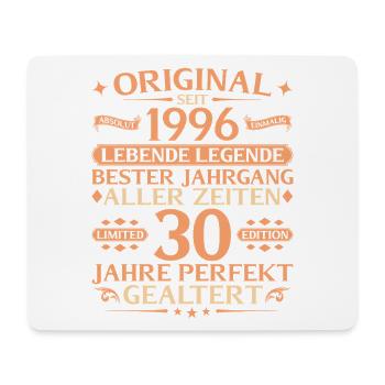 30th Birthday Absolutely Unique 1996 Vintage - Mouse Pad (horizontal) - white - Front