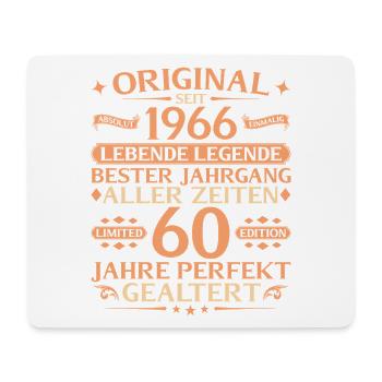 60th Birthday Absolutely Unique 1966 Vintage - Mouse Pad (horizontal) - white - Front