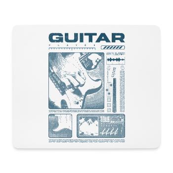 Guitariste Guitariste Rock Musicien streetwear - Tapis de souris (format paysage) - blanc - Devant