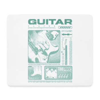 Guitariste Guitariste Rock Musicien streetwear - Tapis de souris (format paysage) - blanc - Devant