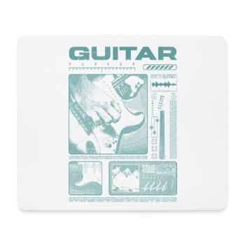 Guitariste Guitariste Rock Musicien streetwear - Tapis de souris (format paysage) - blanc - Devant