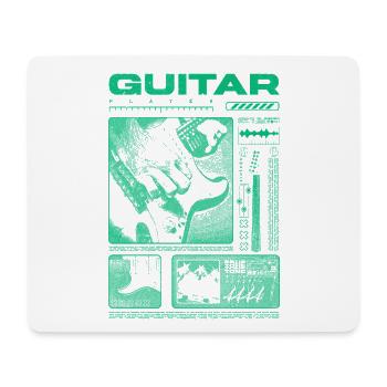 Guitariste Guitariste Rock Musicien streetwear - Tapis de souris (format paysage) - blanc - Devant