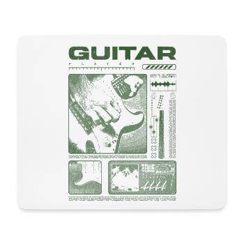 Guitariste Guitariste Rock Musicien streetwear - Tapis de souris (format paysage) - blanc - Devant