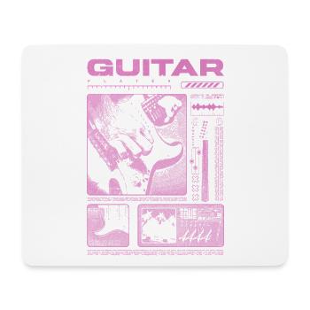 Guitariste Guitariste Rock Musicien streetwear - Tapis de souris (format paysage) - blanc - Devant