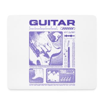 Guitariste Guitariste Rock Musicien streetwear - Tapis de souris (format paysage) - blanc - Devant