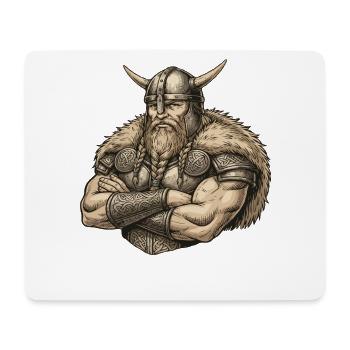 Wikinger Viking Legende Seemann Odin Rabe Kämpfer - Mousepad (Querformat) - Weiß - Vorne