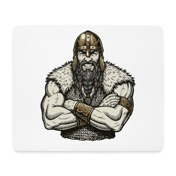Wikinger Viking Legende Seemann Odin Rabe Kämpfer - Mousepad (Querformat) - Weiß - Vorne