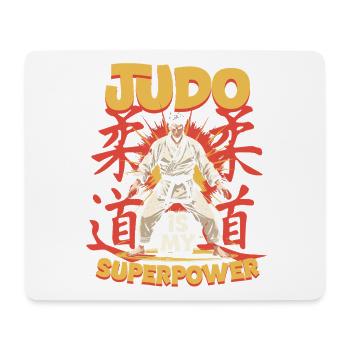 Judo Is My Superpower - Mousepad (Querformat) - Weiß - Vorne