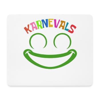 Karnevals Frosch | buntes Faschings Kostüm - Mousepad (Querformat) - Weiß - Vorne